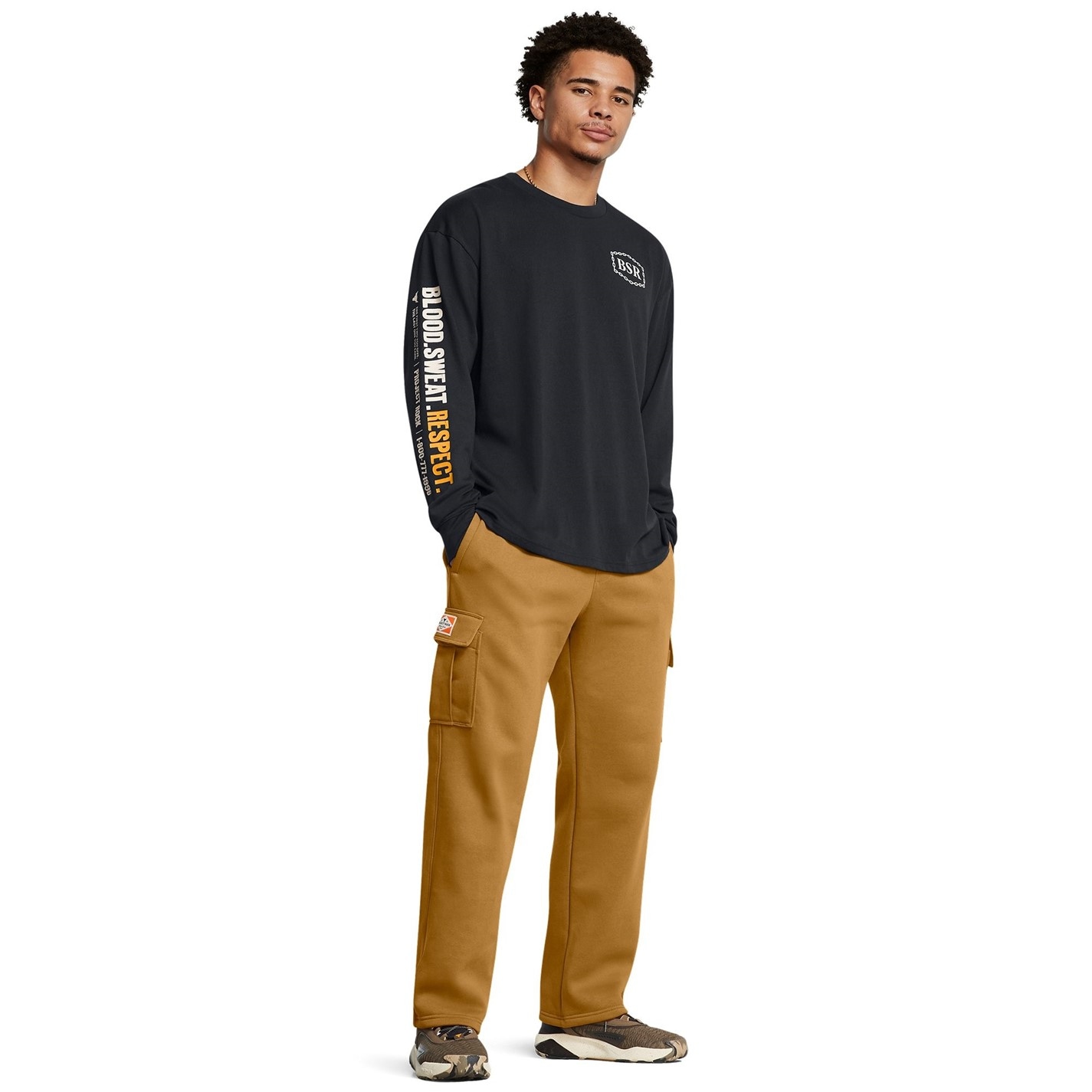 Tepláky Under Armour Yellow 7384000 Men's PR Icon Open Hem Fleece Joggers - 4