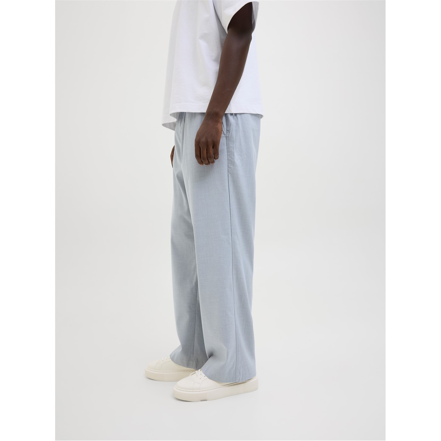 Tepláky Jack and Jones Grey Melange 832681 Men's Bill Open Hem Fleece Joggers - 3