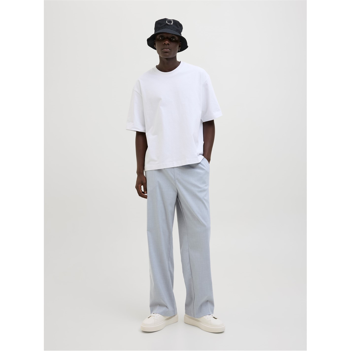 Tepláky Jack and Jones Grey Melange 832681 Men's Bill Open Hem Fleece Joggers - 4