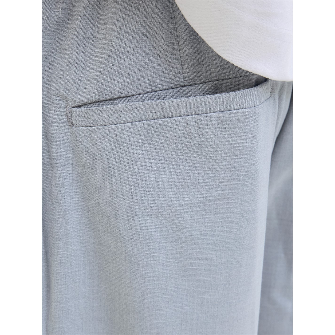 Tepláky Jack and Jones Grey Melange 832681 Men's Bill Open Hem Fleece Joggers - 5