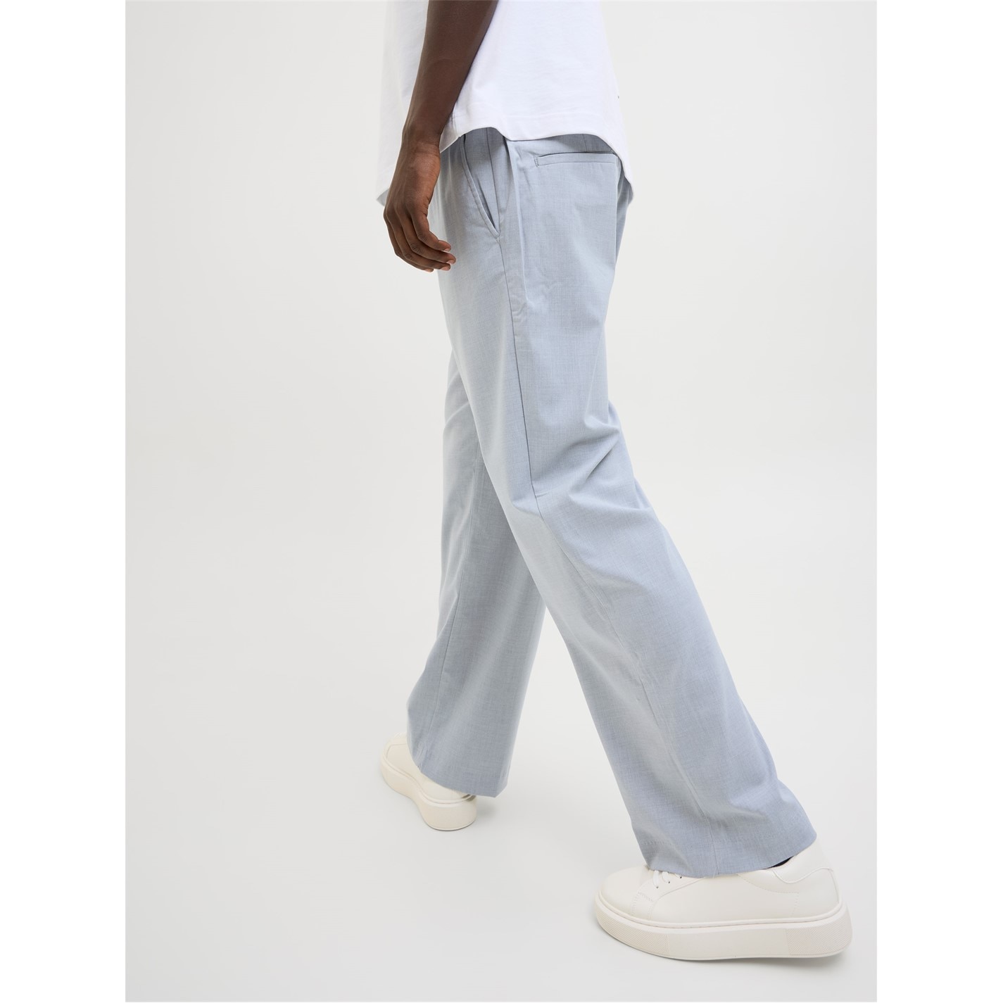 Tepláky Jack and Jones Grey Melange 832681 Men's Bill Open Hem Fleece Joggers - 6