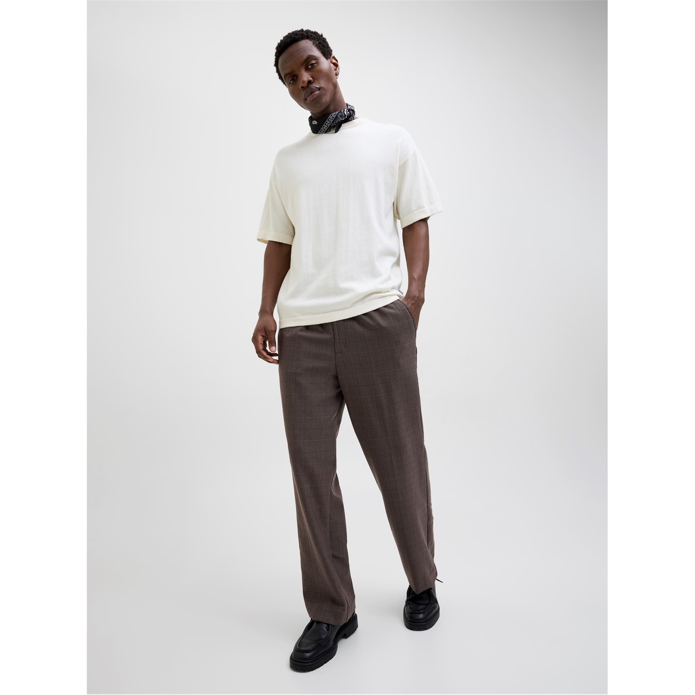 Tepláky Jack and Jones Chocolate Torte 4259742 Men's Bill Open Hem Fleece Joggers - 3