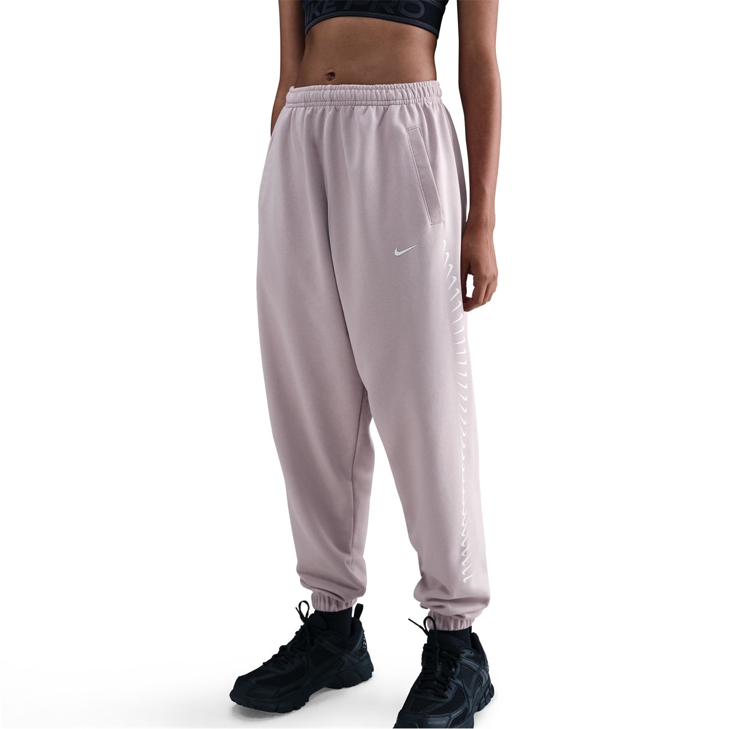 Nike Platinum Violet 7518625 Kids' Dance Fleece Joggers - 1