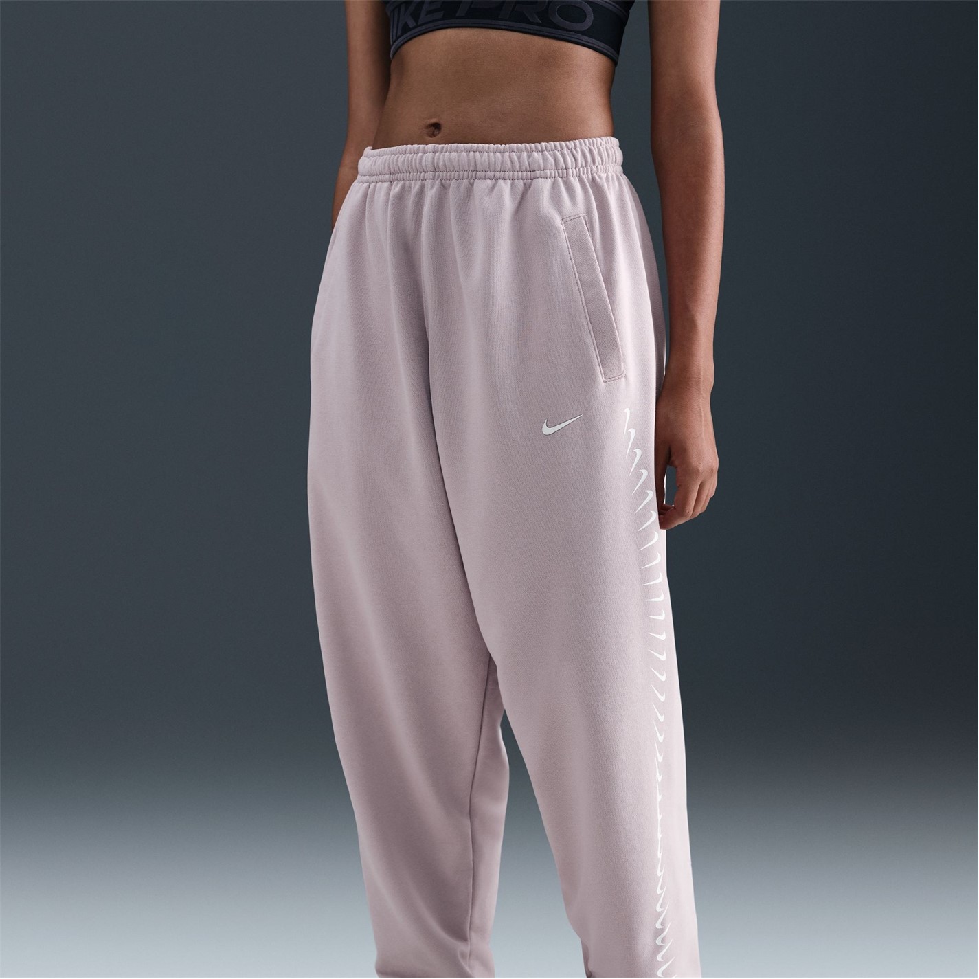 Nike Platinum Violet 7518625 Kids' Dance Fleece Joggers - 6