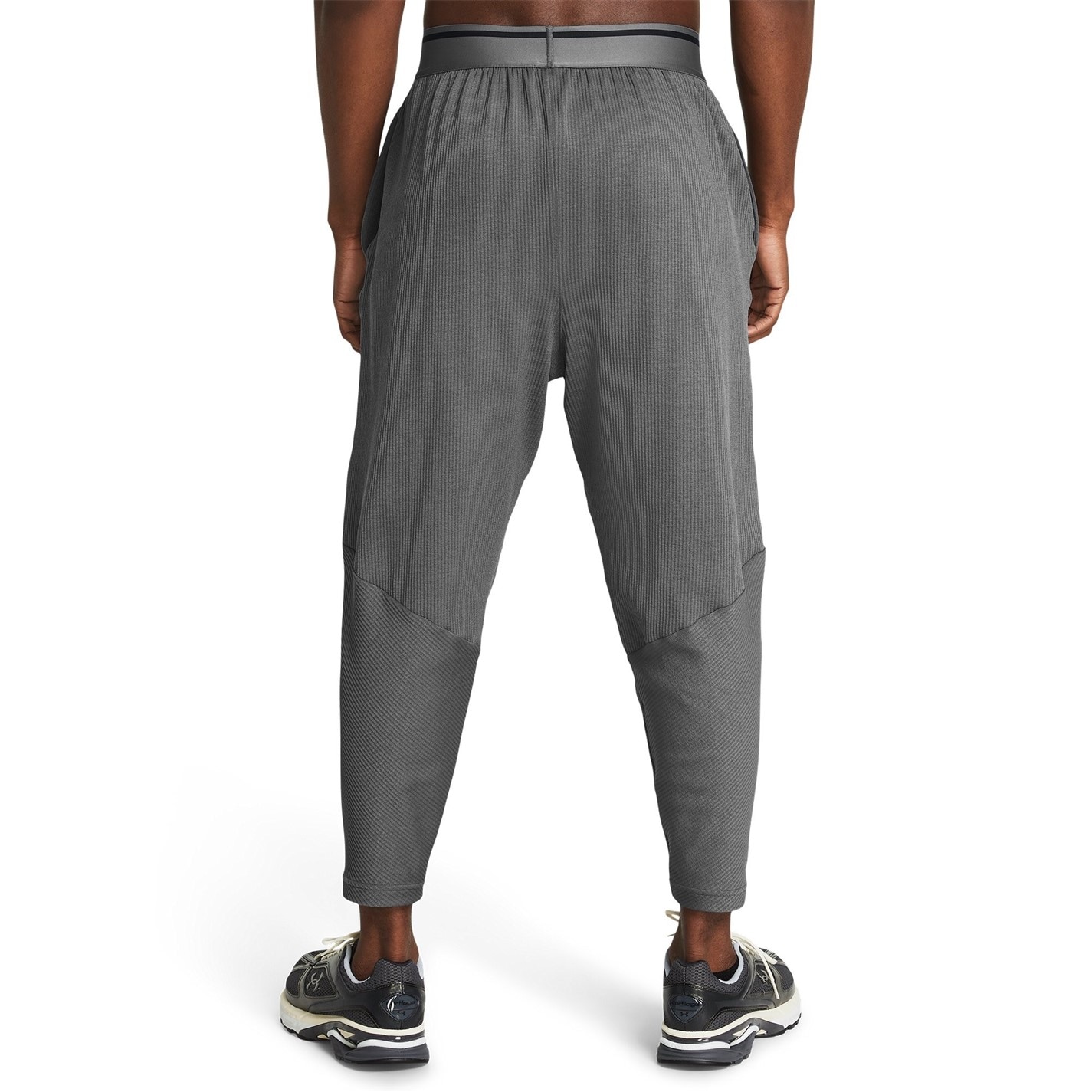 Tepláky Under Armour Grey 2193975 Men's Ribbed Open Hem Fleece Joggers - 4