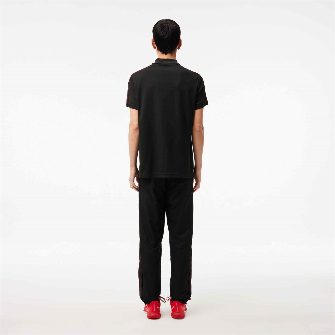 Tepláky Lacoste Black 031 3449829 Men's Tapered Closed Cuff Fleece Joggers - 2