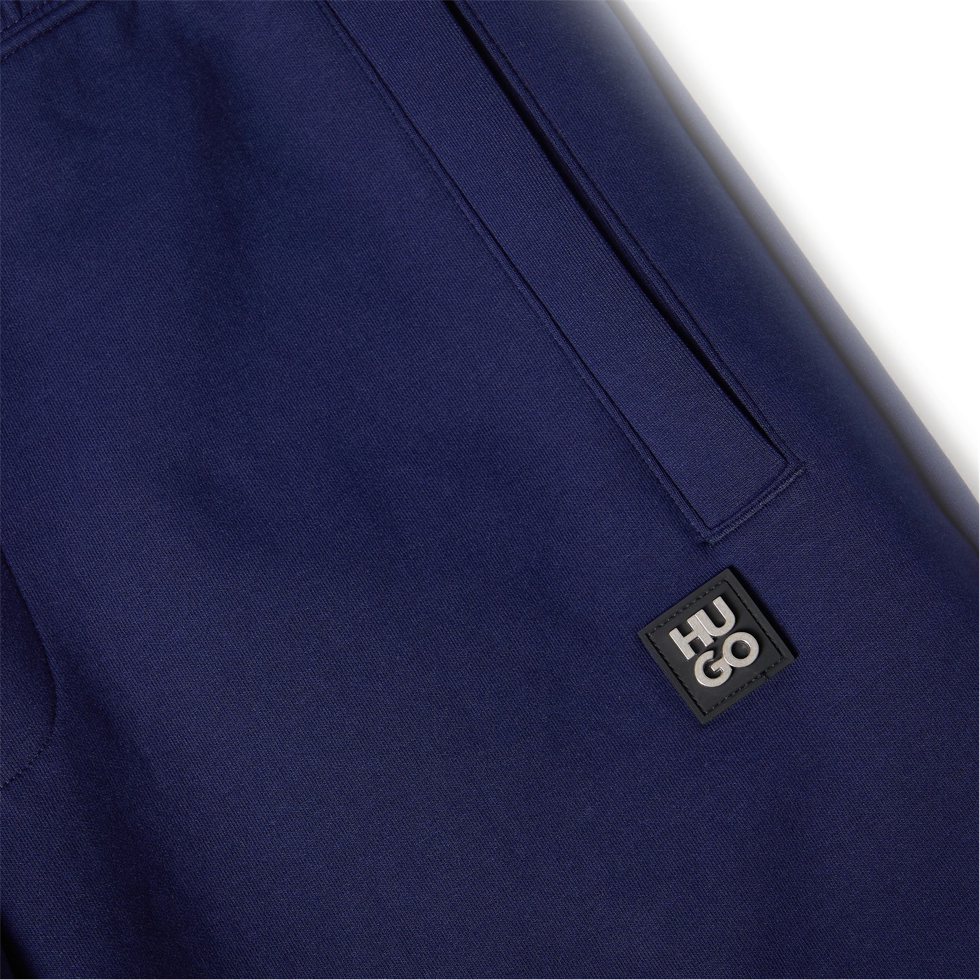 Tepláky HUGO Navy 2403579 Men's Dimacs Closed Hem Fleece Joggers - 3