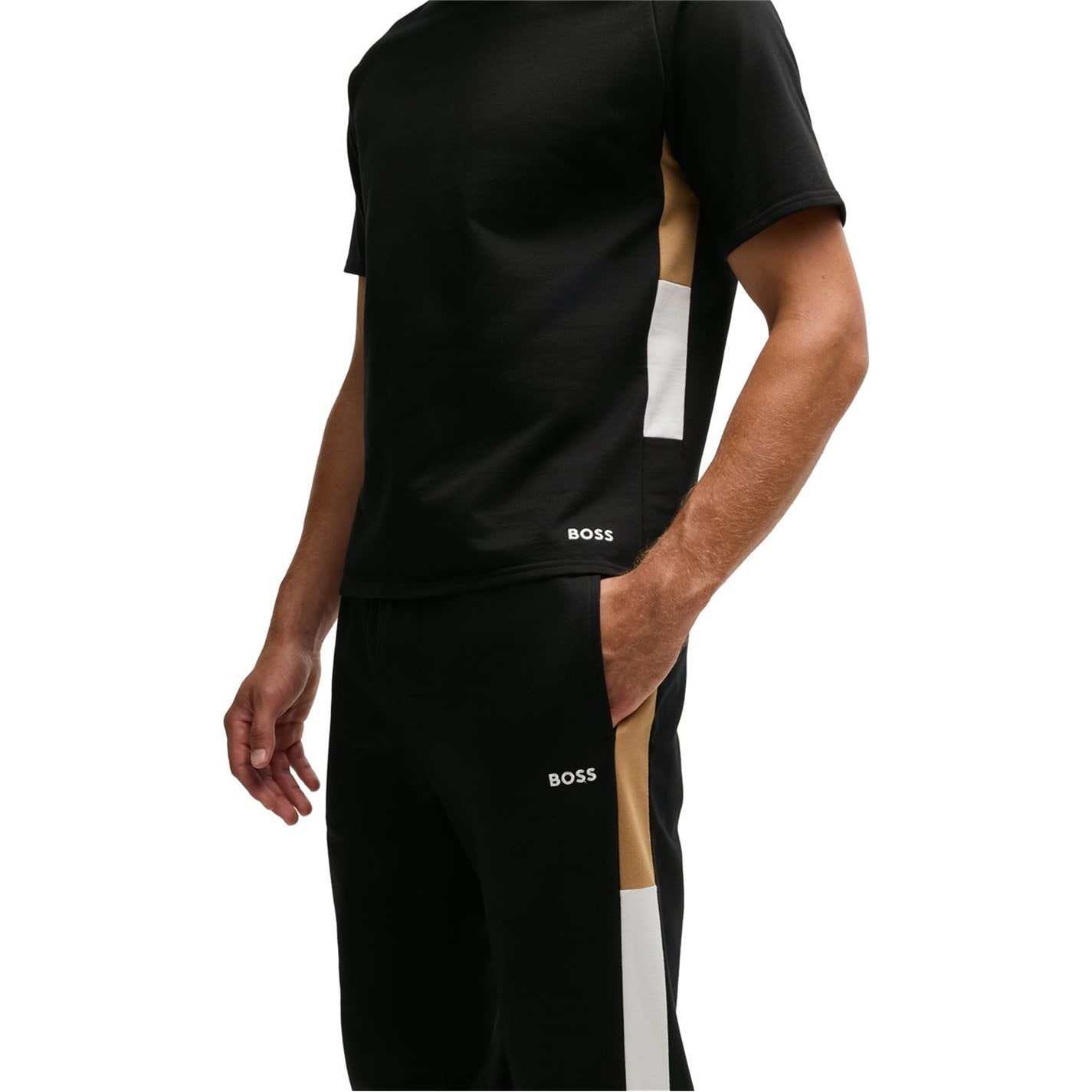 Tepláky Boss Black 001 1871864 Men's BW Iconic Closed Hem Fleece Jogger - 5