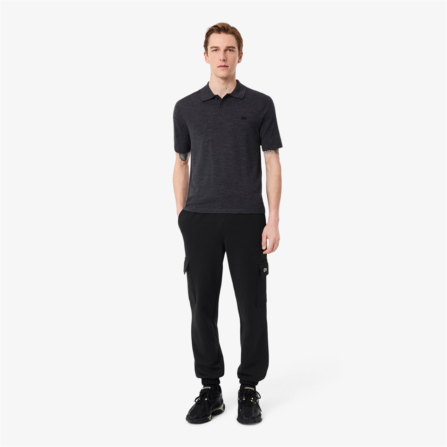 Tepláky Lacoste Black 031 6494832 Cargo Jogging Bottoms - 1