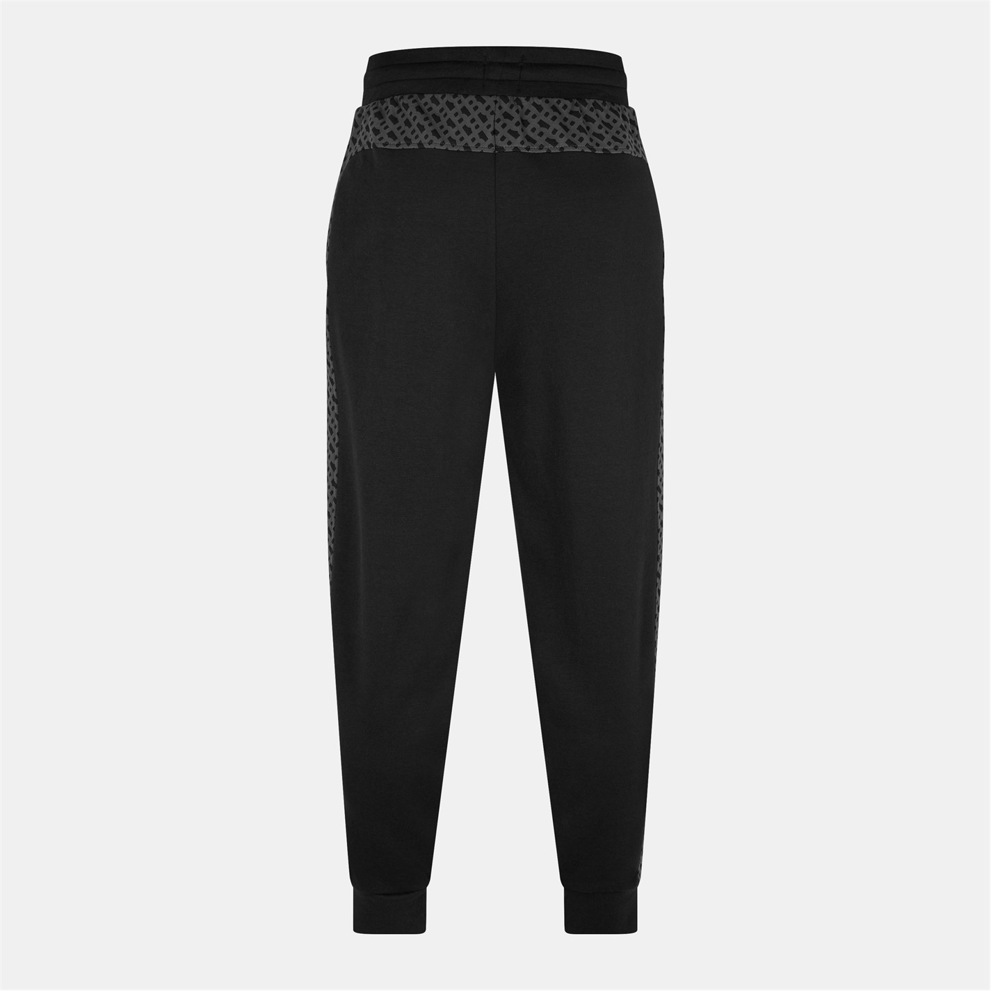 Tepláky Boss Black 001 8797328 Men's BW LukeMono Closed Hem Fleece Jogger Bottoms - 2
