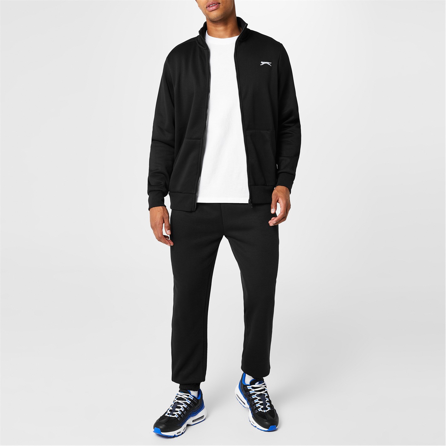 Slazenger Cuffed Fleece Jogging Pants Mens - 2