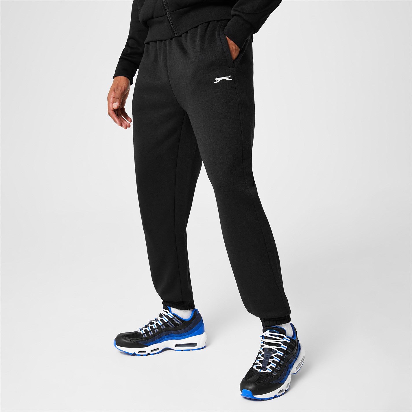 Slazenger Cuffed Fleece Jogging Pants Mens - 4