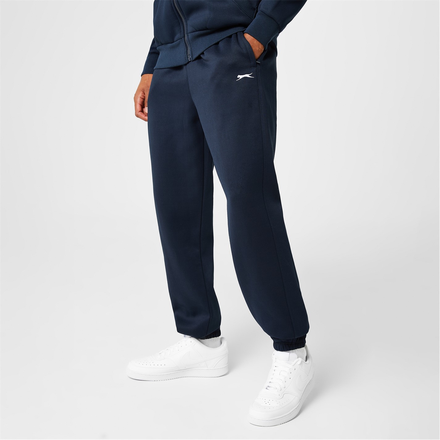 Slazenger Cuffed Fleece Jogging Pants Mens - 4