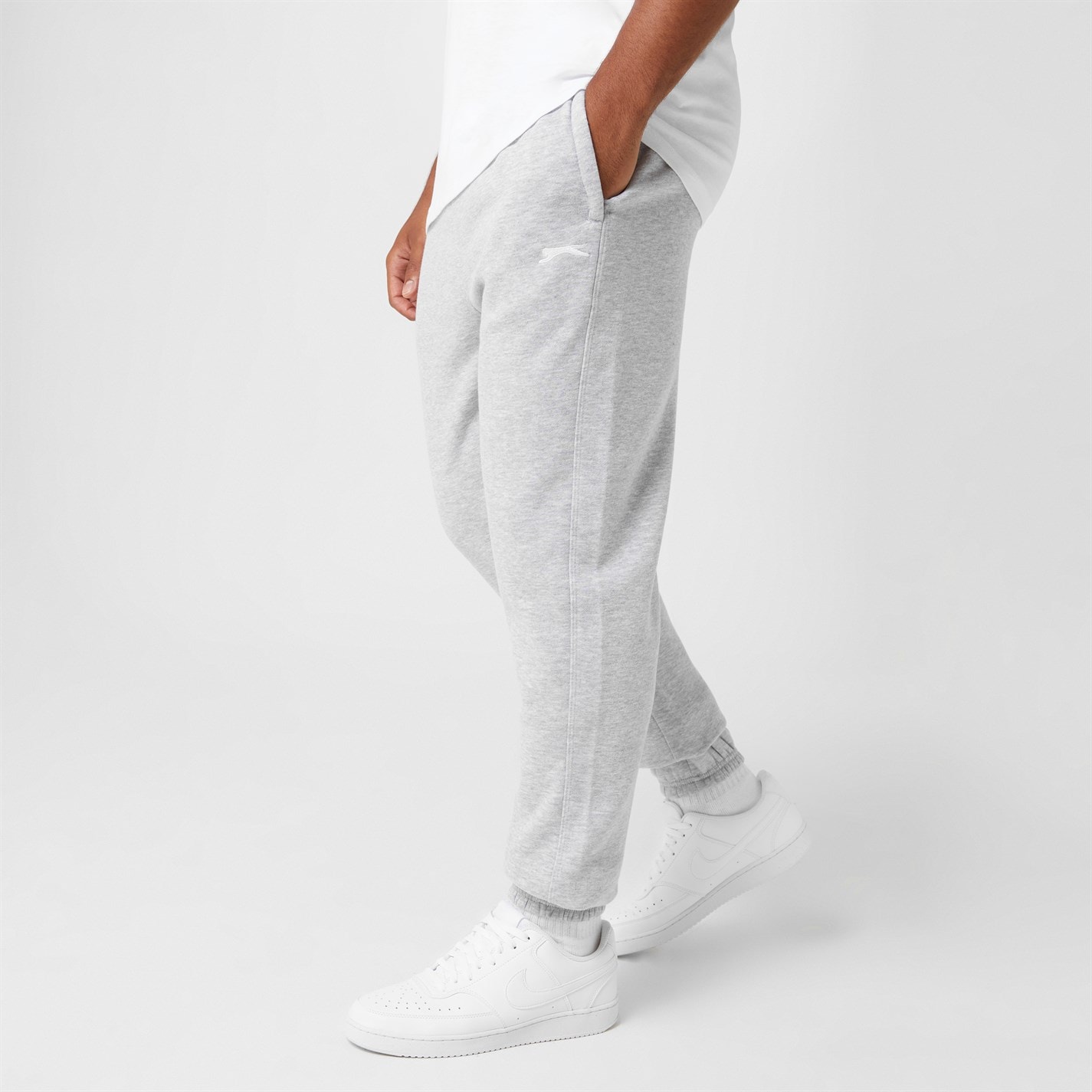 Slazenger Cuffed Fleece Jogging Pants Mens - 4