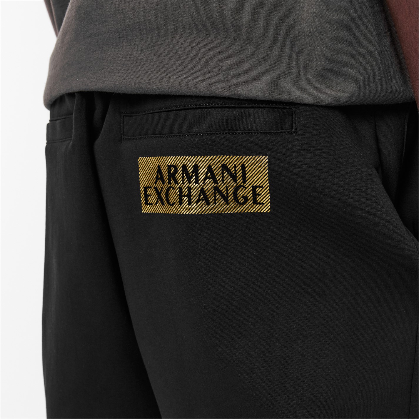 Tepláky Armani Exchange Blk 2780588 Men's Closed Cuff Fleece Tapered Joggers - 5