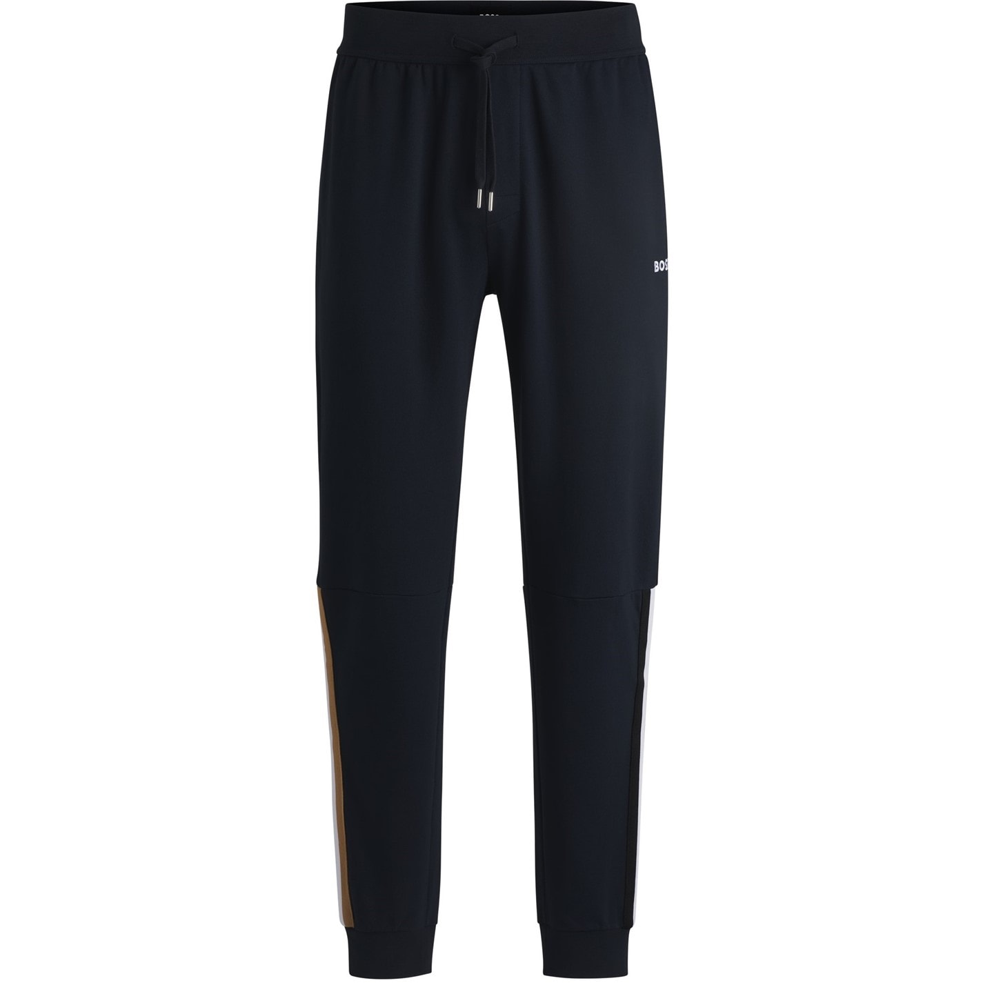 Tepláky Boss Navy 541182 Mens BOSS Iconic Closed Hem Fleece Joggers - 1