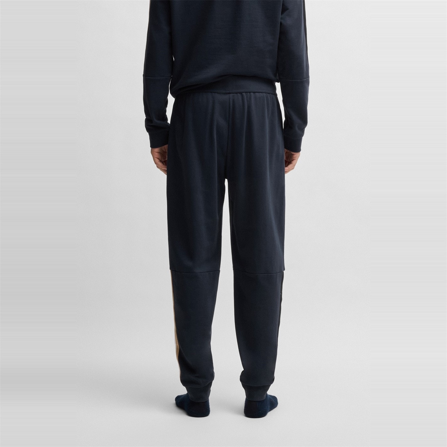 Tepláky Boss Navy 541182 Mens BOSS Iconic Closed Hem Fleece Joggers - 3