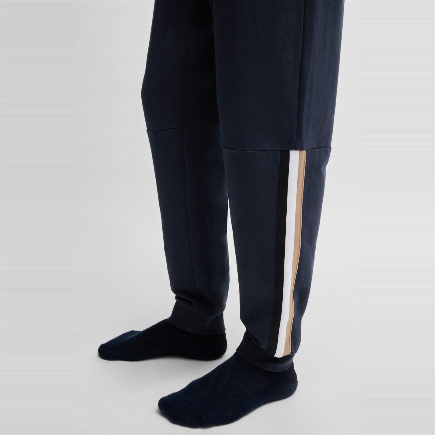 Tepláky Boss Navy 541182 Mens BOSS Iconic Closed Hem Fleece Joggers - 4