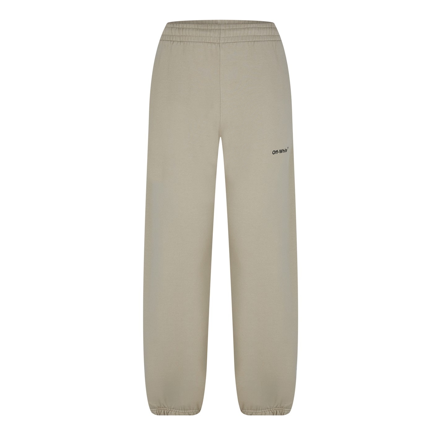 Kalhoty OFF WHITE Dark Sand 6680123 Men's Caravaggio Diagonal Fleece Joggers - 1