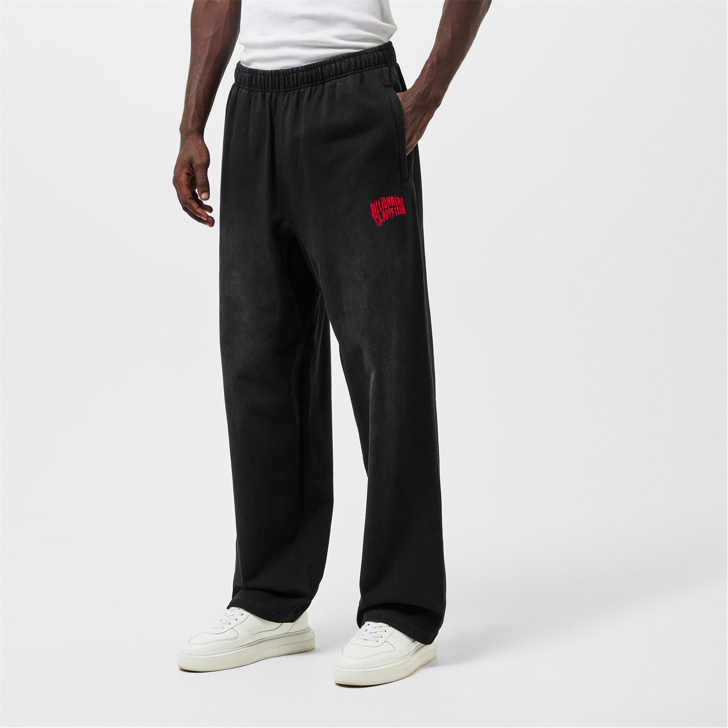 Tepláky BILLIONAIRE BOYS CLUB Washed Black 2214959 Men's Small Arch Logo Cuffed Fleece Joggers - 3