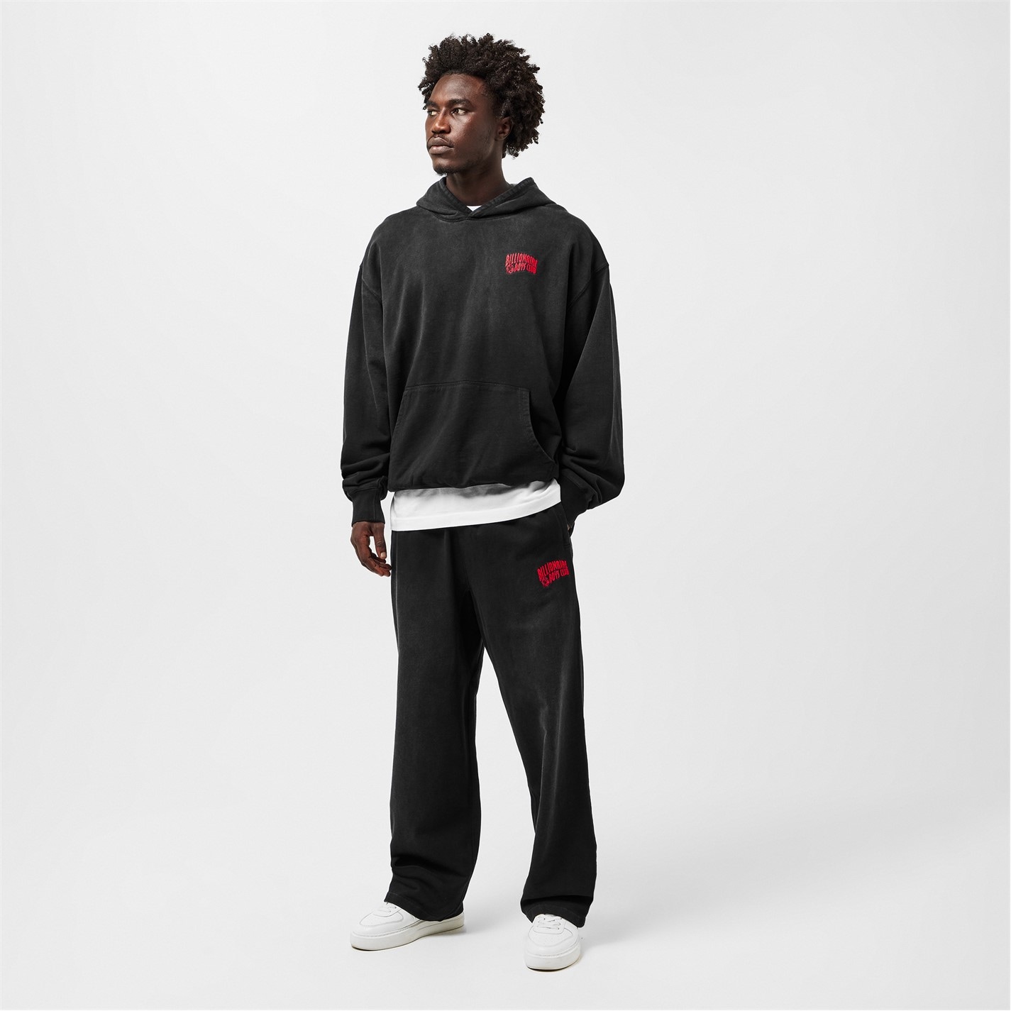 Tepláky BILLIONAIRE BOYS CLUB Washed Black 2214959 Men's Small Arch Logo Cuffed Fleece Joggers - 6