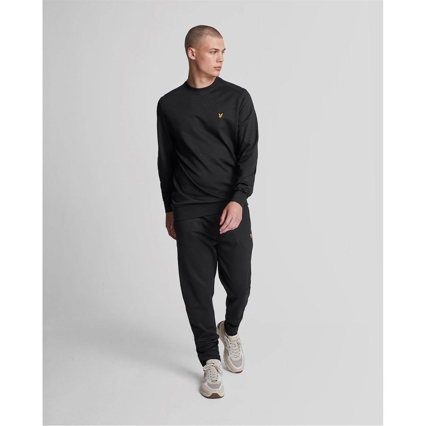 Tepláky Lyle and Scott Jet Black 8284890 Men's Closed Hem Fleece Joggers - 4
