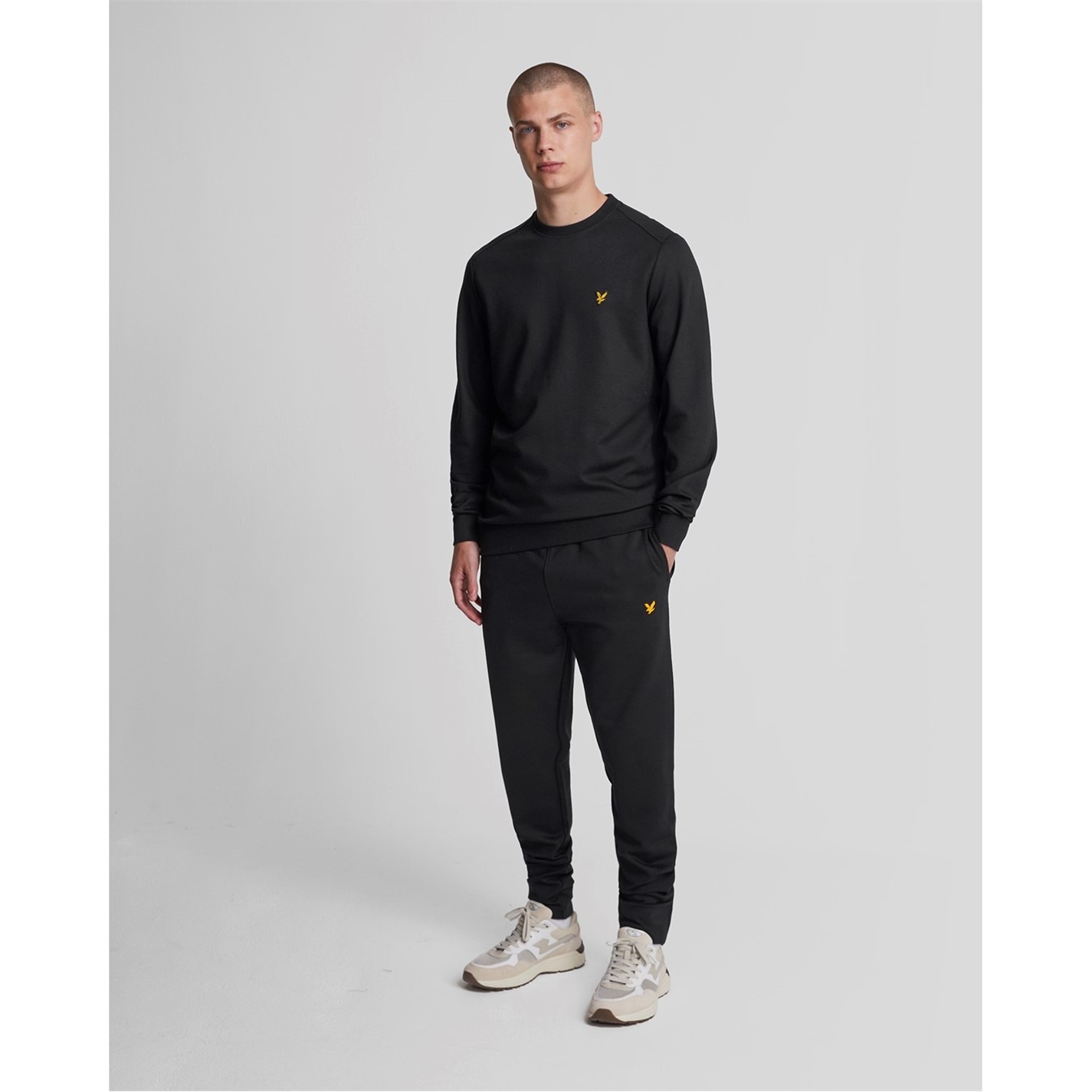 Tepláky Lyle and Scott Jet Black 8284890 Men's Closed Hem Fleece Joggers - 5