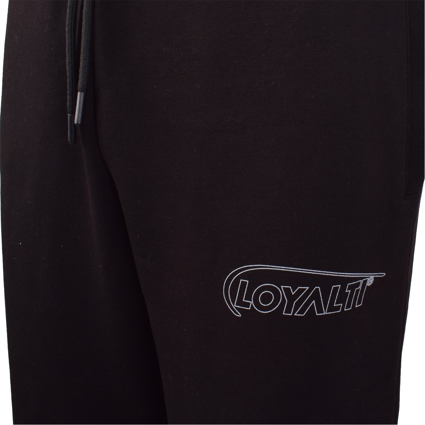 Tepláky Loyalti Black 6869122 Men's Badge Closed Hem Fleece Joggers - 3