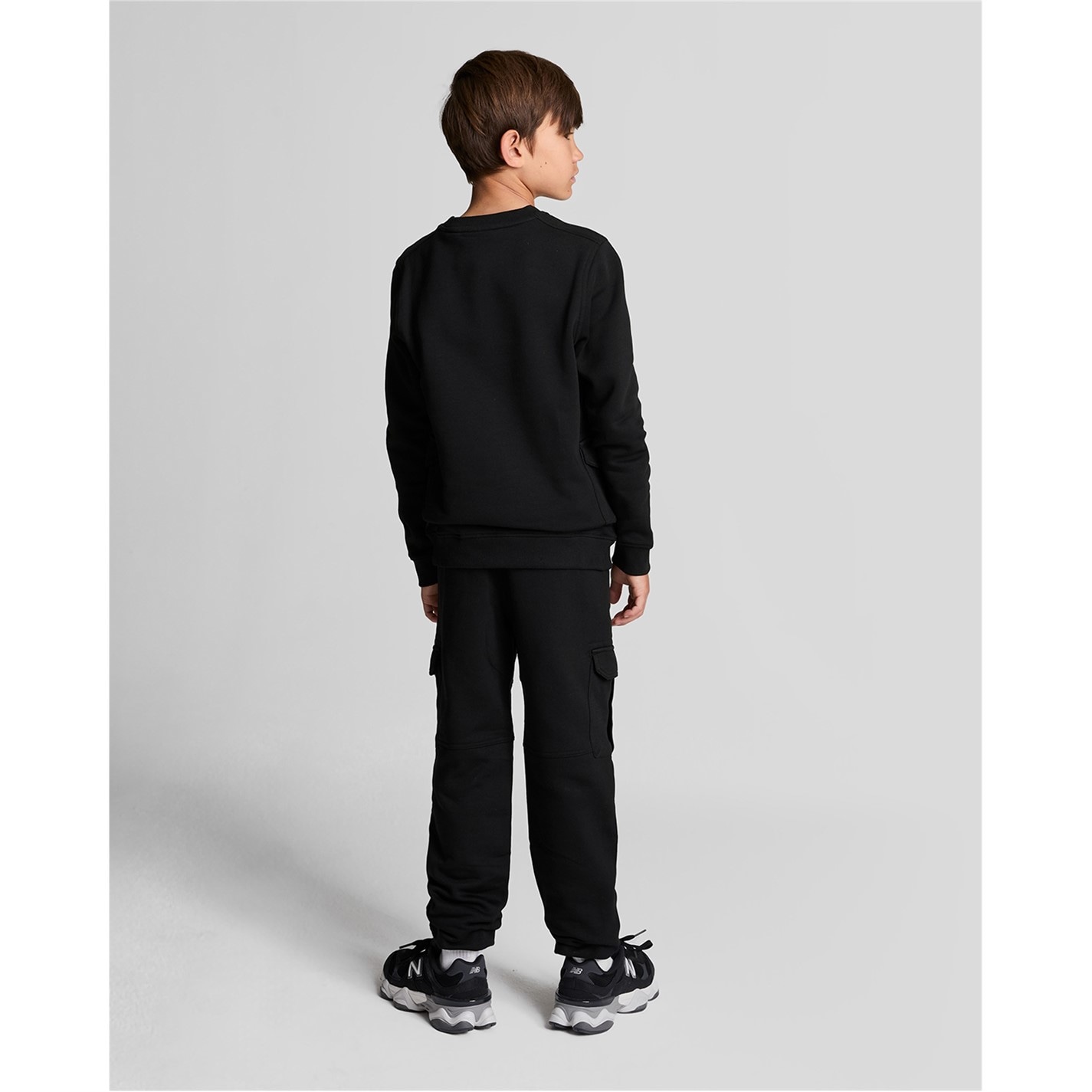 Dětské tepláky Lyle and Scott Black Z865 9548178 Kids' Closed Hem Fleece Joggers - 4
