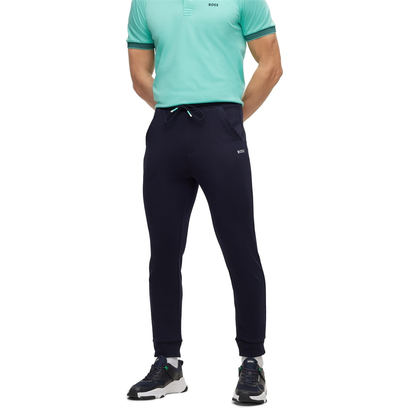 Tepláky Boss Blue 6656770 Men's Hadiko Closed Hem Fleece Joggers - 2