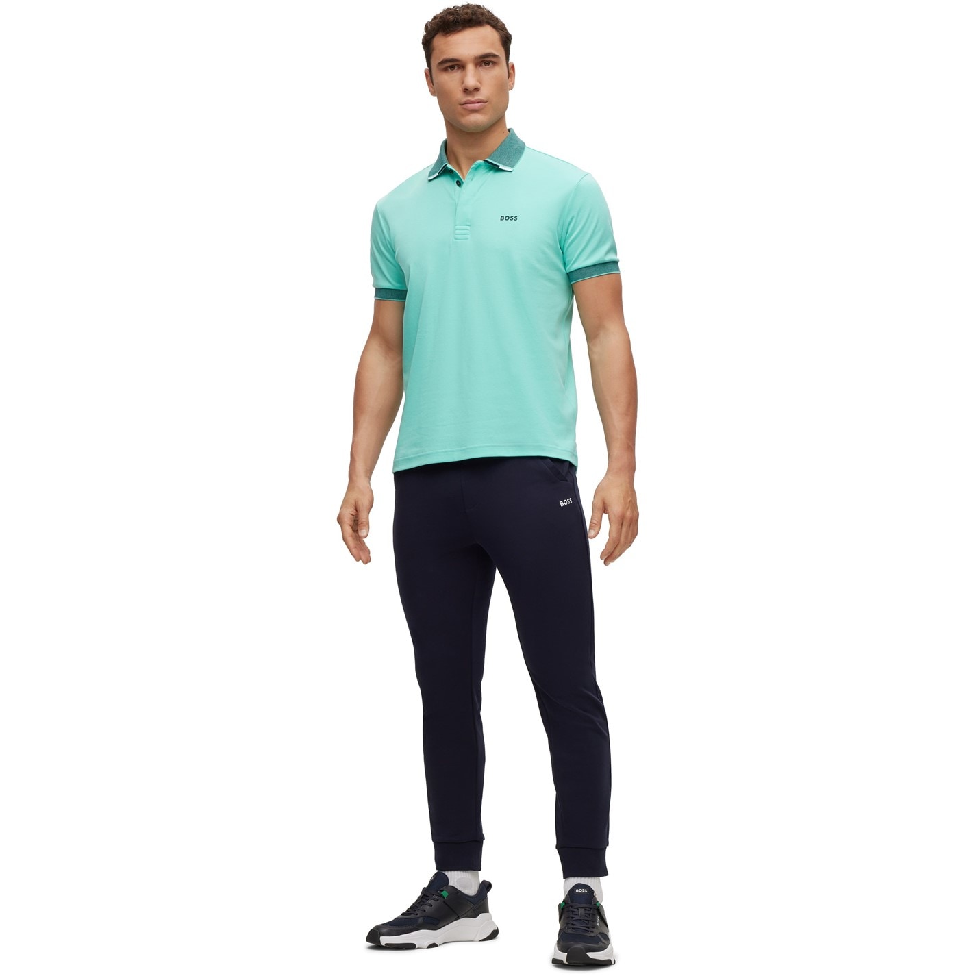 Tepláky Boss Blue 6656770 Men's Hadiko Closed Hem Fleece Joggers - 5