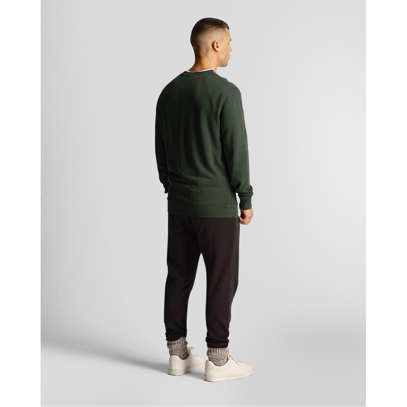 Tepláky Lyle and Scott Jet Black Z865 5872706 Men's Logo Closed Hem Fleece Joggers - 3