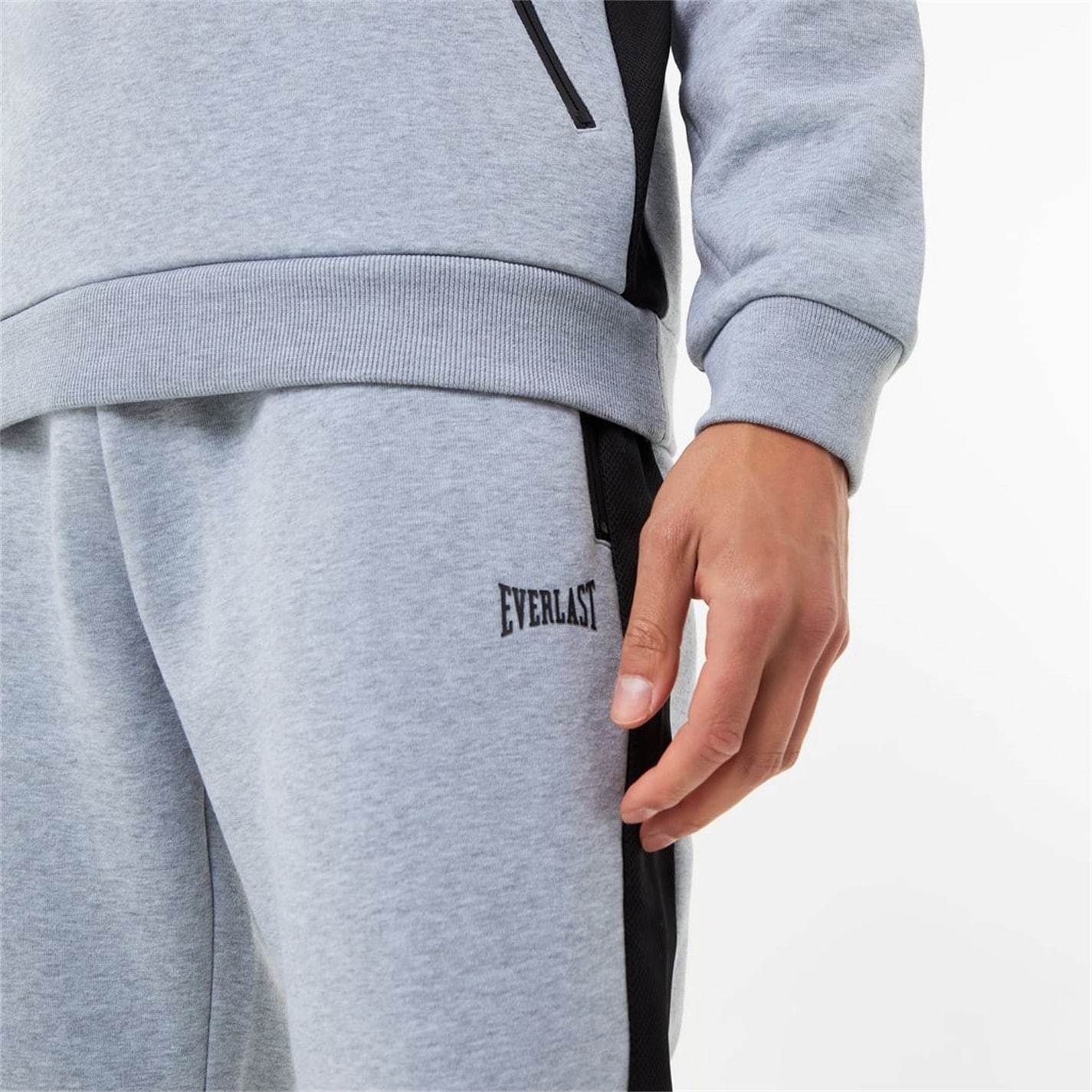 Tepláky Everlast Grey Marl 9160172 Premium Closed Hem Joggers Mens - 3
