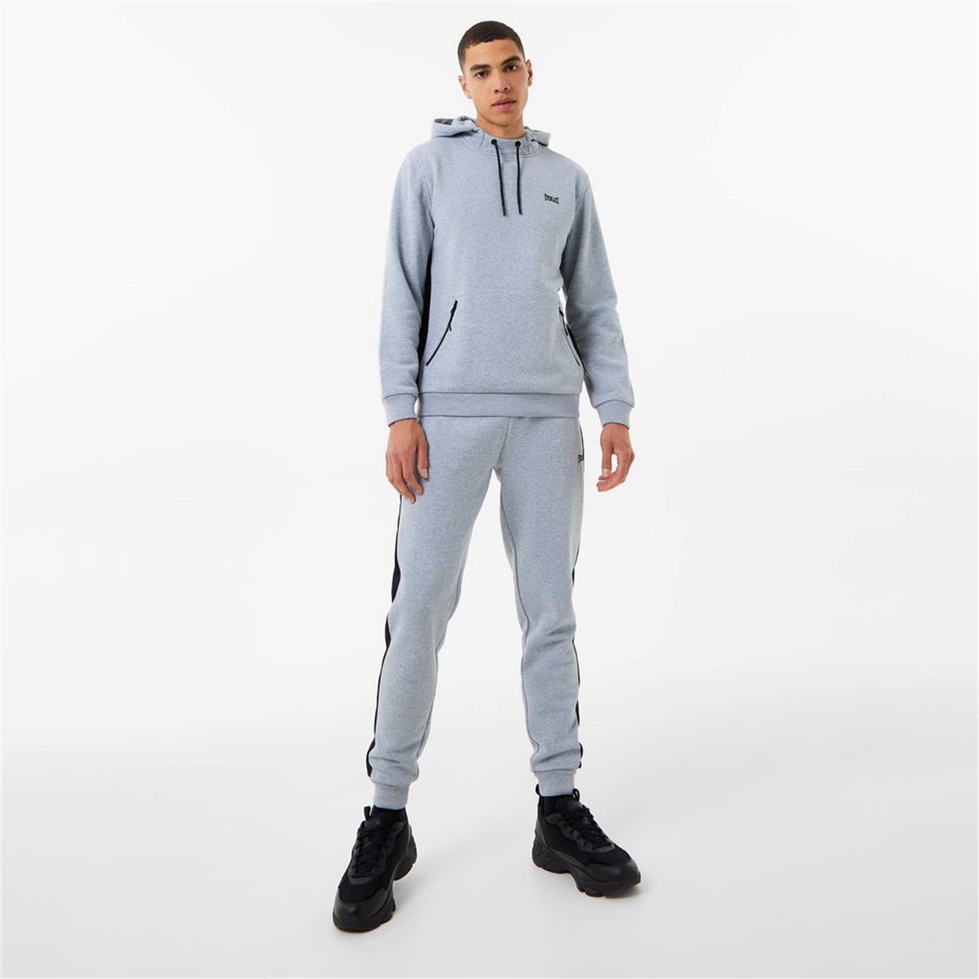 Tepláky Everlast Grey Marl 9160172 Premium Closed Hem Joggers Mens - 4