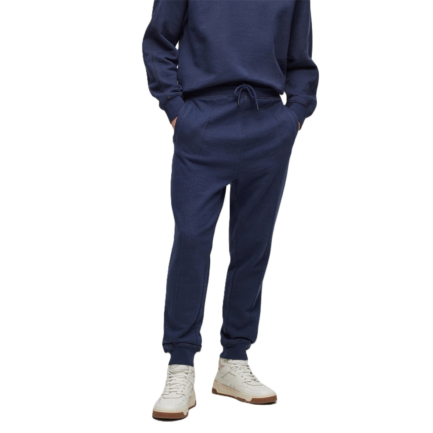 Tepláky Boss Blue 860822 Men's Seglitchstitch Closed Hem Fleece Joggers - 1