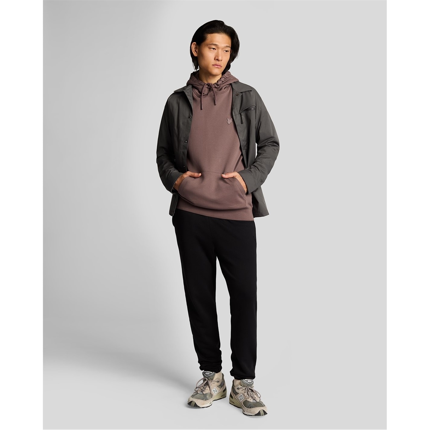 Tepláky Lyle and Scott Jet Black 8936541 Men's Closed Hem Fleece Joggers - 4