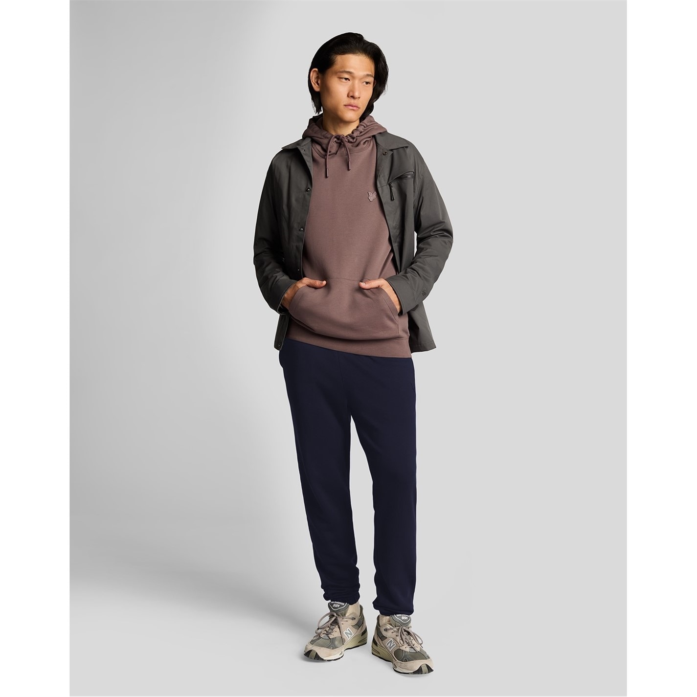 Tepláky Lyle and Scott Dark Navy 2939386 Men's Closed Hem Fleece Joggers - 4