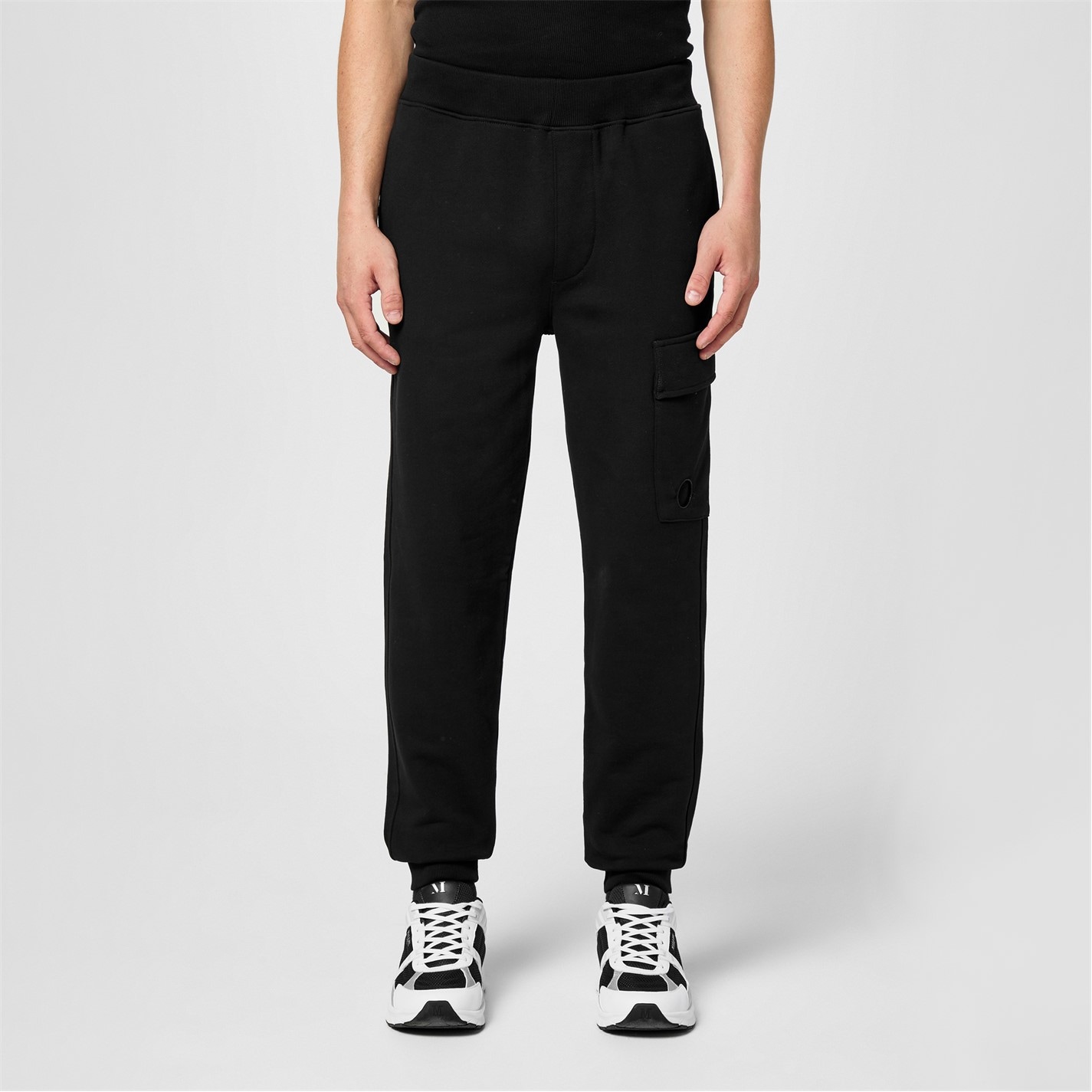 Tepláky CP COMPANY Black 3650439 Men's Lens Pocket Joggers - 3