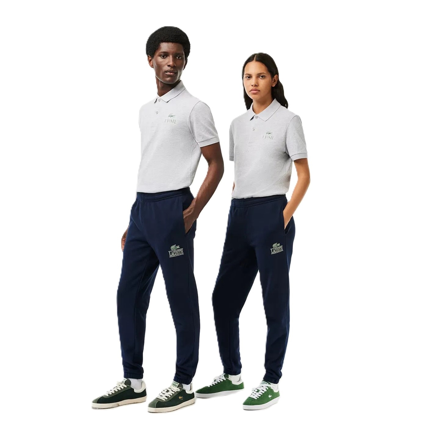 Tepláky Lacoste Navy Blue 9119606 Men's Signature Print Closed Hem Fleece Joggers - 2