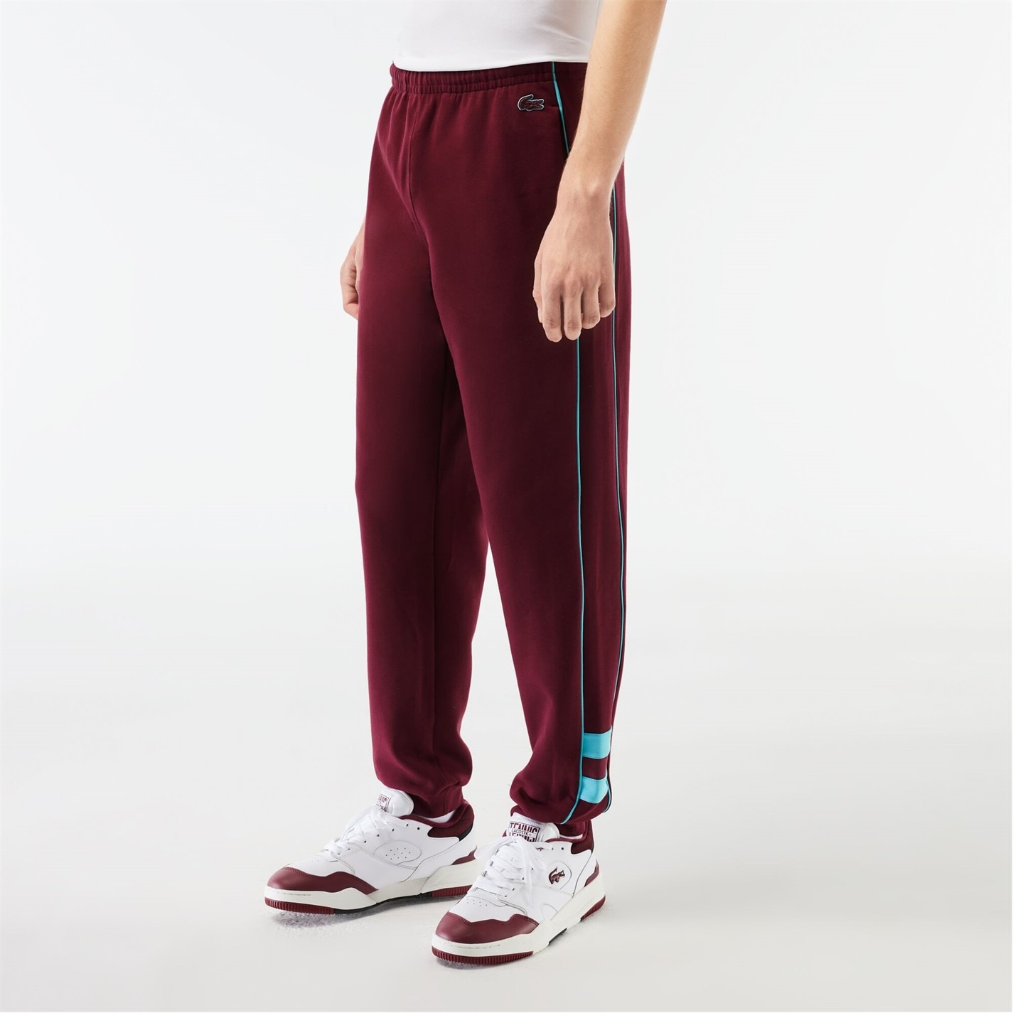 Tepláky Lacoste Zin 6557171 Men's Embroidered Closed Hem Fleece Joggers - 1