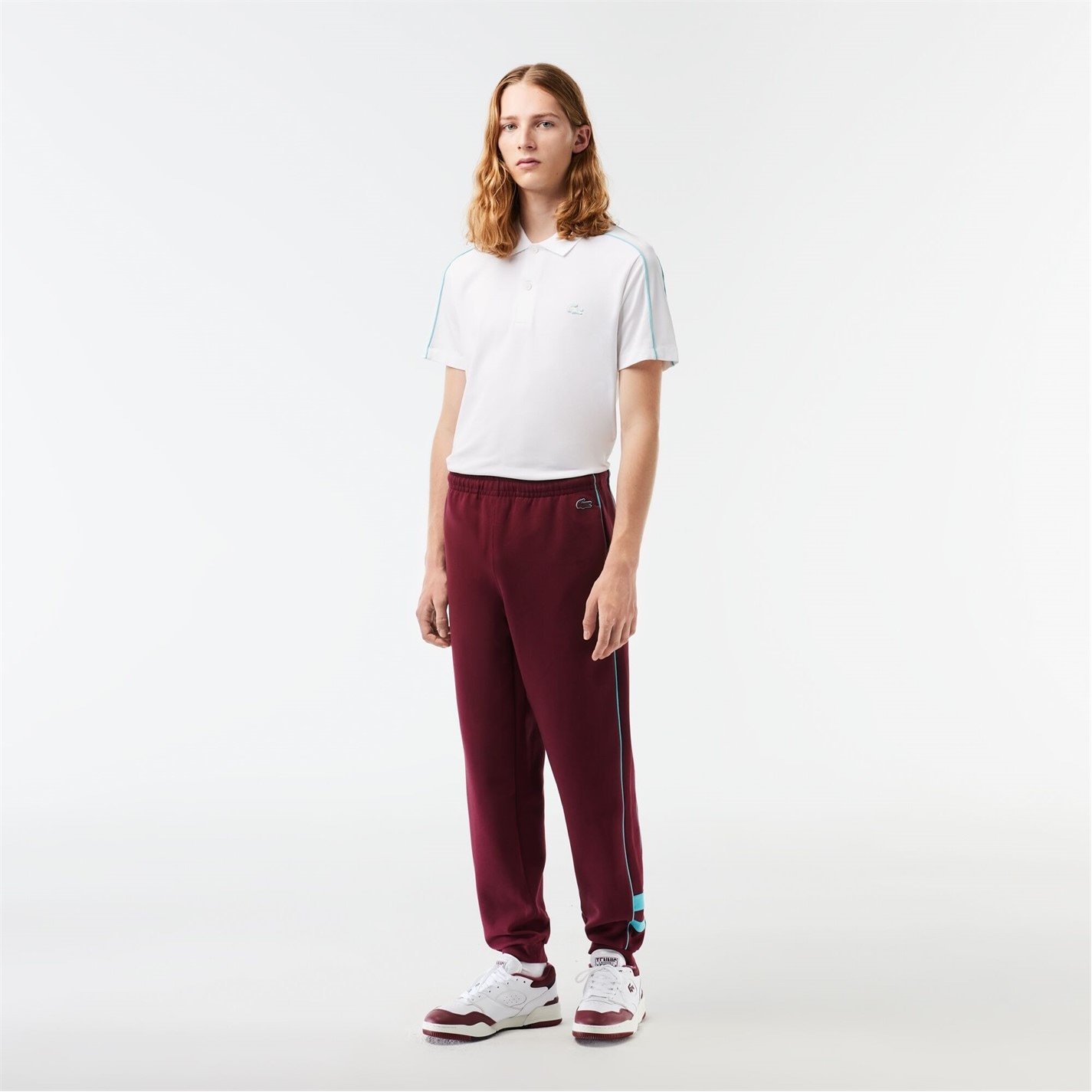 Tepláky Lacoste Zin 6557171 Men's Embroidered Closed Hem Fleece Joggers - 2