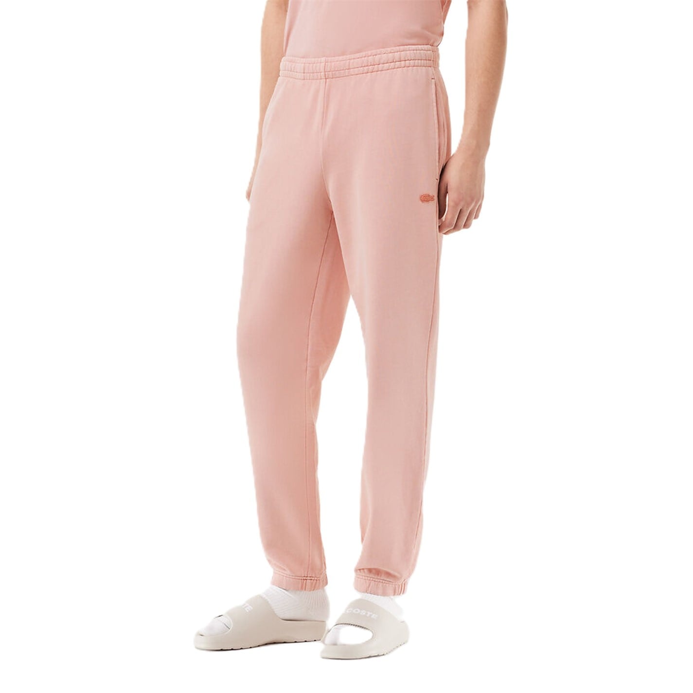 Tepláky Lacoste Eco Pink 9385350 Men's Closed Cuff Fleece Tapered Joggers - 1