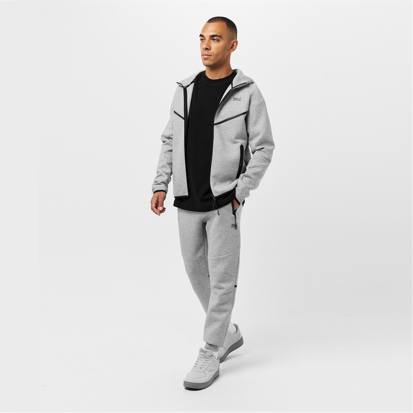 Tepláky Everlast Grey Marl 2767843 Jogging Bottoms Mens - 6