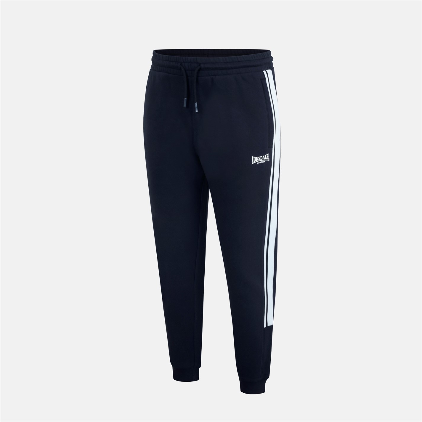Tepláky Lonsdale Black 3760456 Mens Closed Hem Fleece Joggers - 3