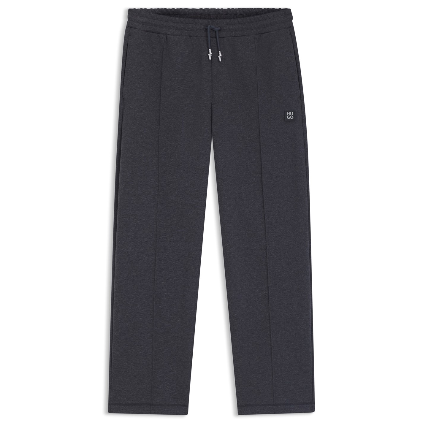 Tepláky Hugo Grey 037 4341890 Men's Dineto Red Closed Hem Fleece Joggers - 1