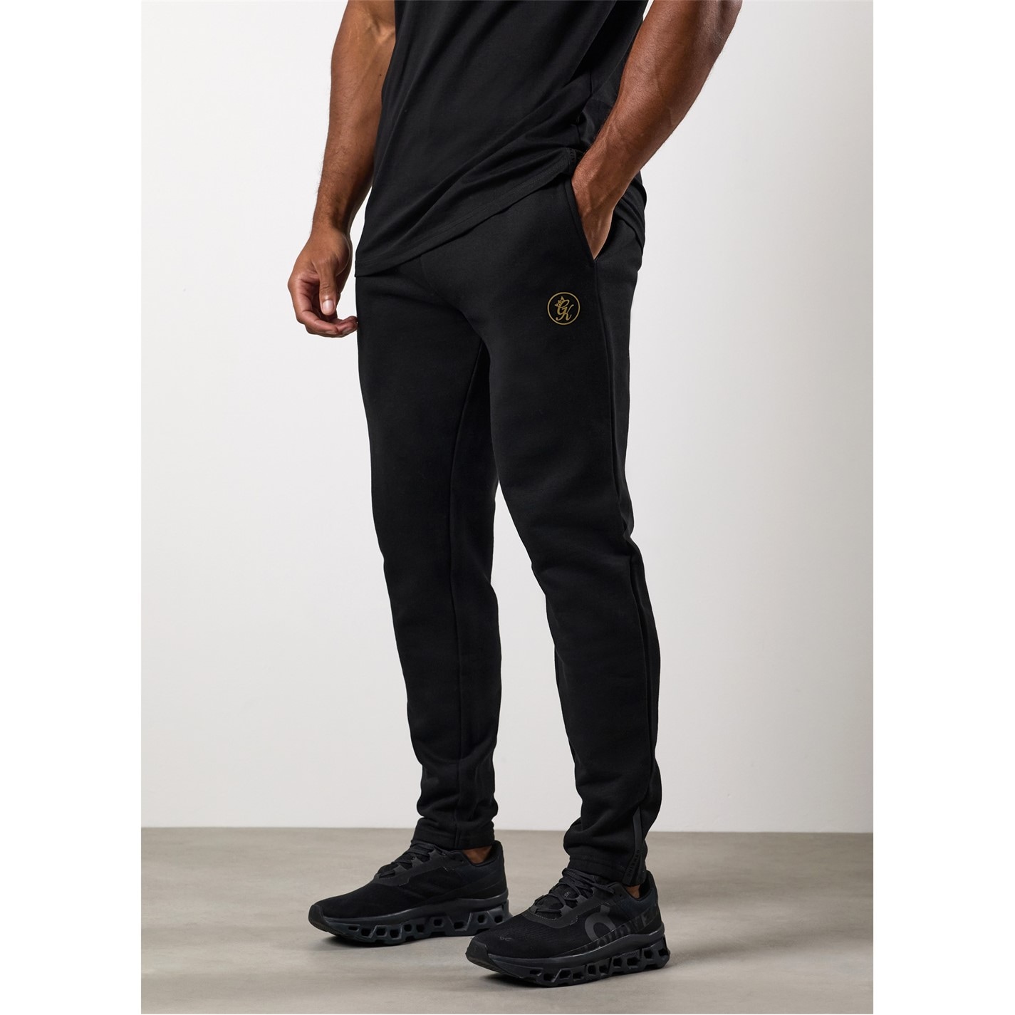 Tepláky True Religion Jet Black 8985196 Men's Cotton Open Hem Joggers - 3