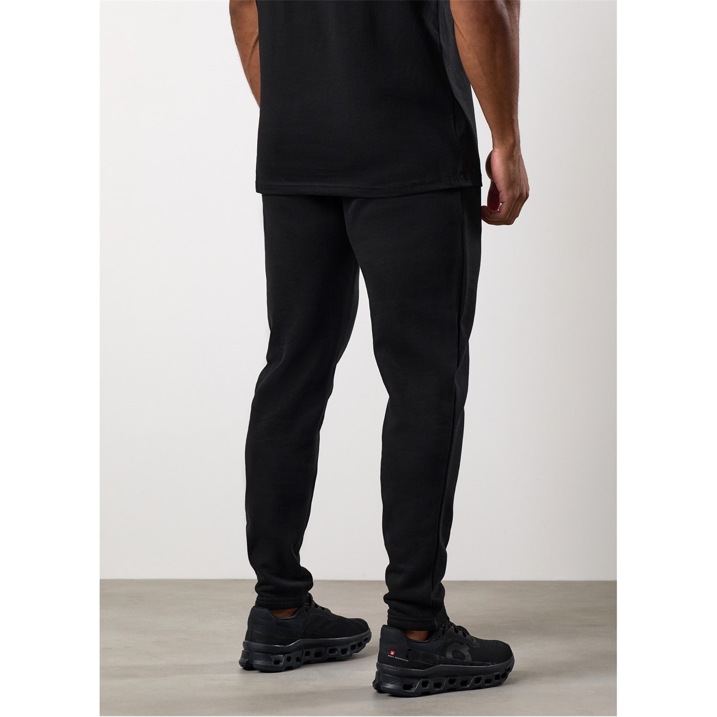 Tepláky True Religion Jet Black 8985196 Men's Cotton Open Hem Joggers - 4