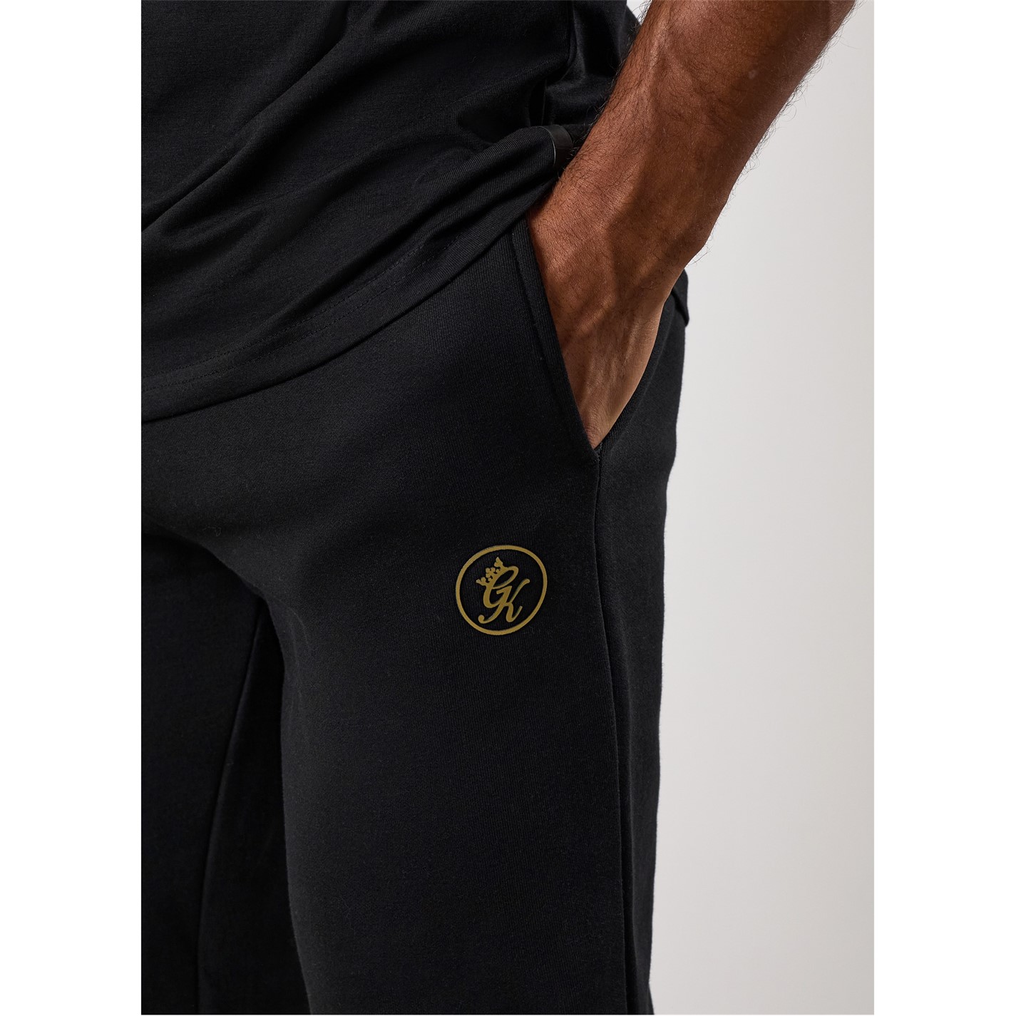 Tepláky True Religion Jet Black 8985196 Men's Cotton Open Hem Joggers - 5