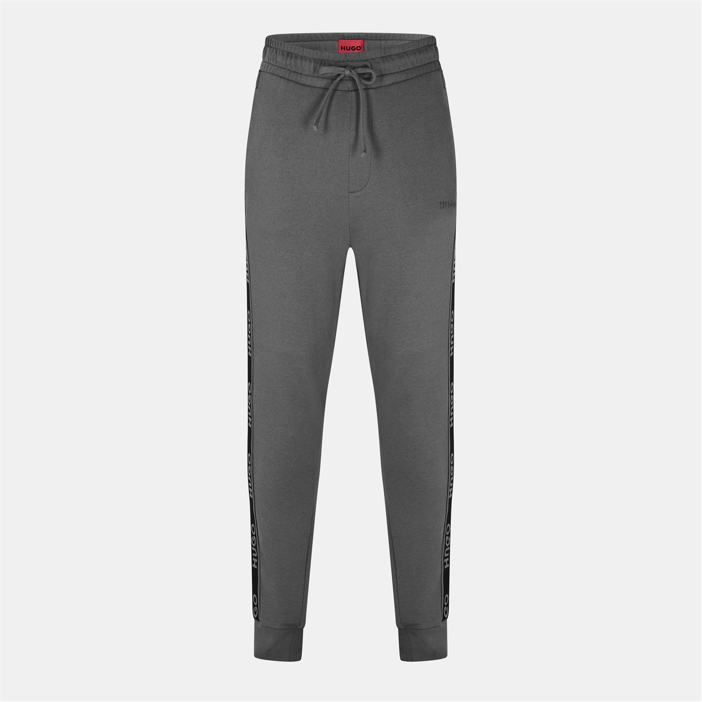 Tepláky Hugo Grey 164007 Mens HUGO Bodywear Liam Closed Hem Soft Fleece Joggers with Elasticated Cuffs - 1
