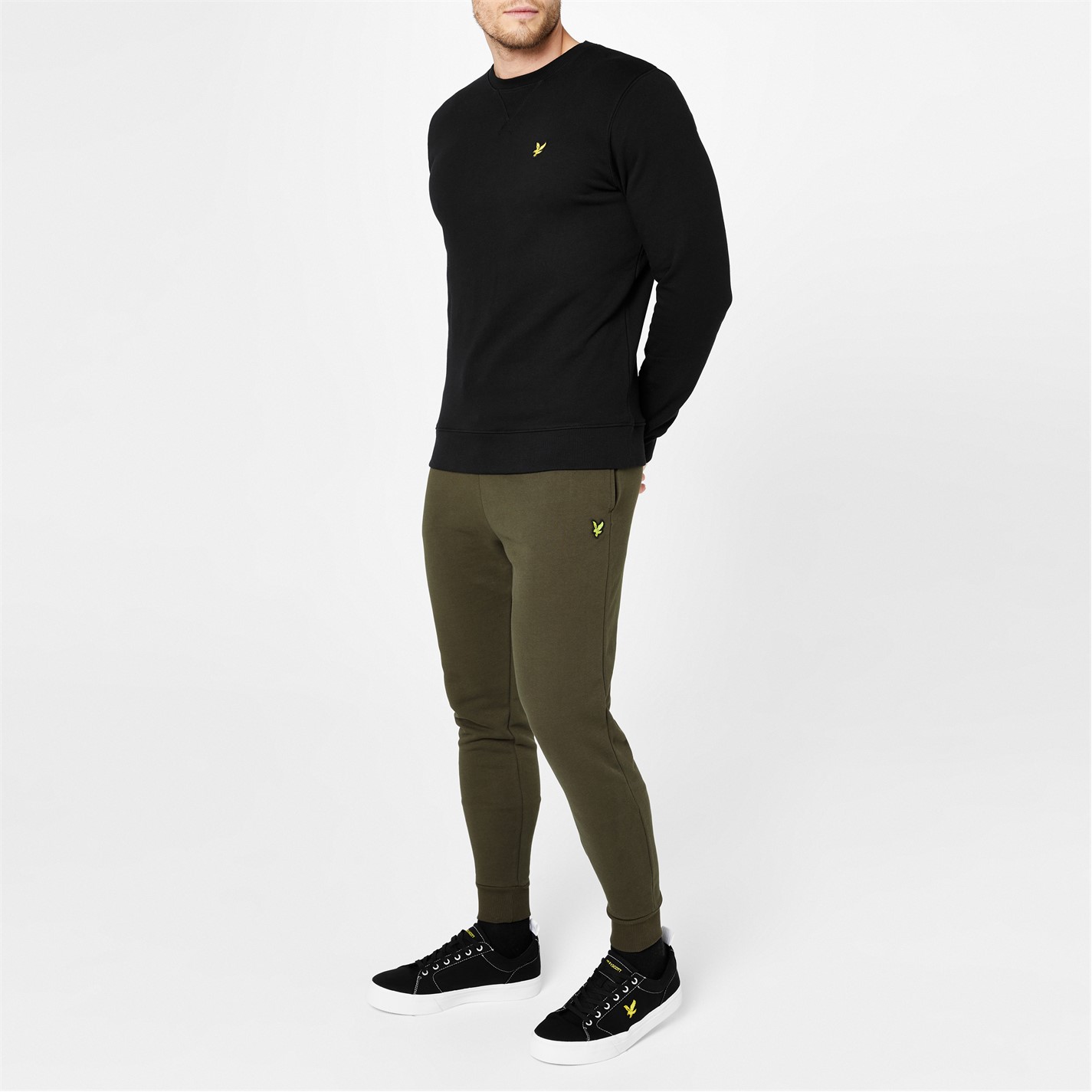 Tepláky Lyle and Scott Olive W485 3195518 Skinny Cuff Sweat Pants - 2
